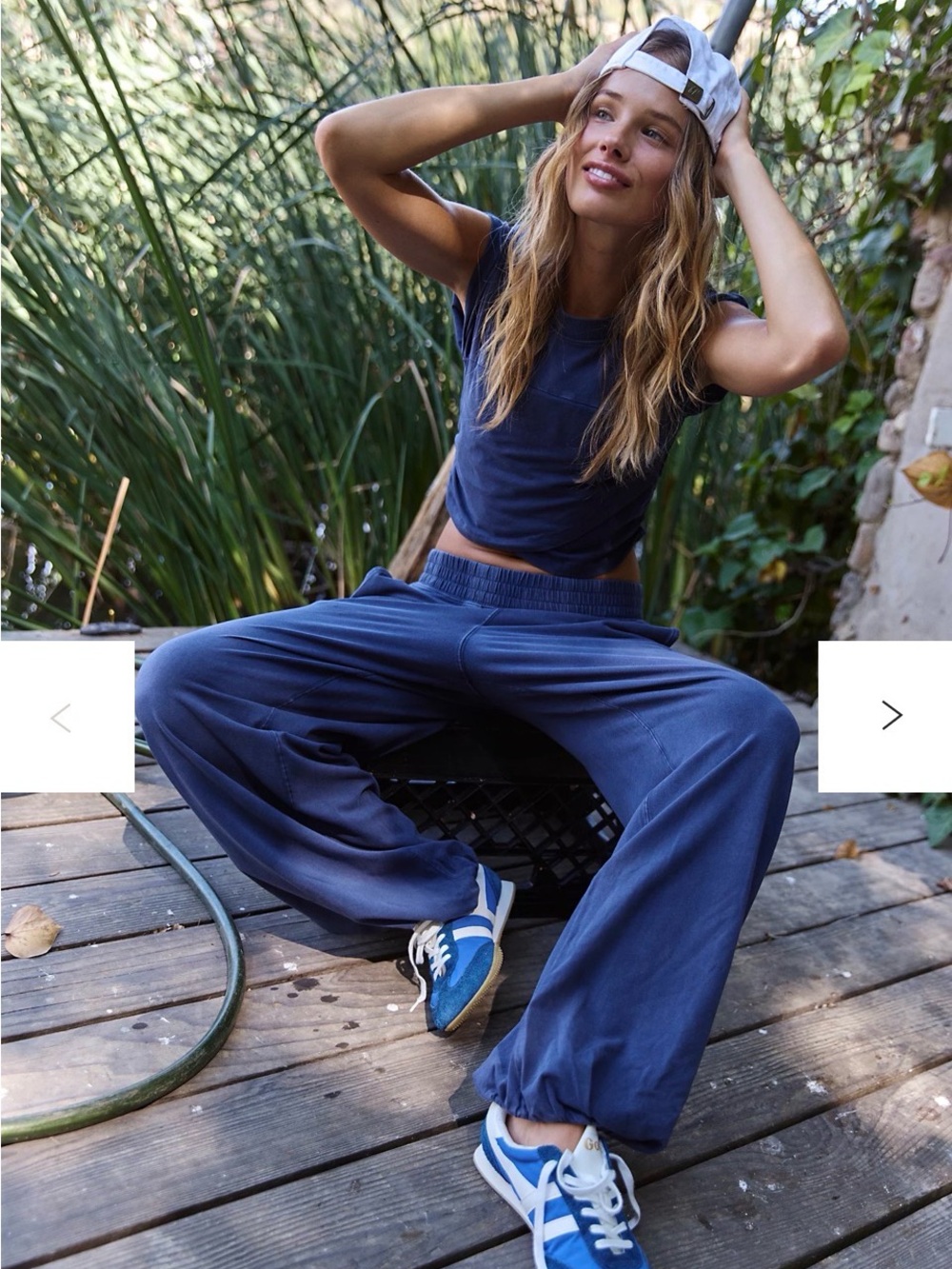 FP Movement by Free People Navy Wide-Leg Sweatpants
